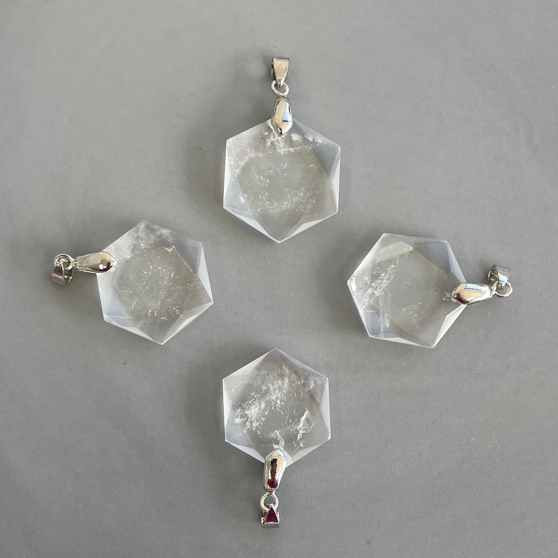 Clear Quartz Hexagonal Pendant Clear Quartz Hexagonal Pendant